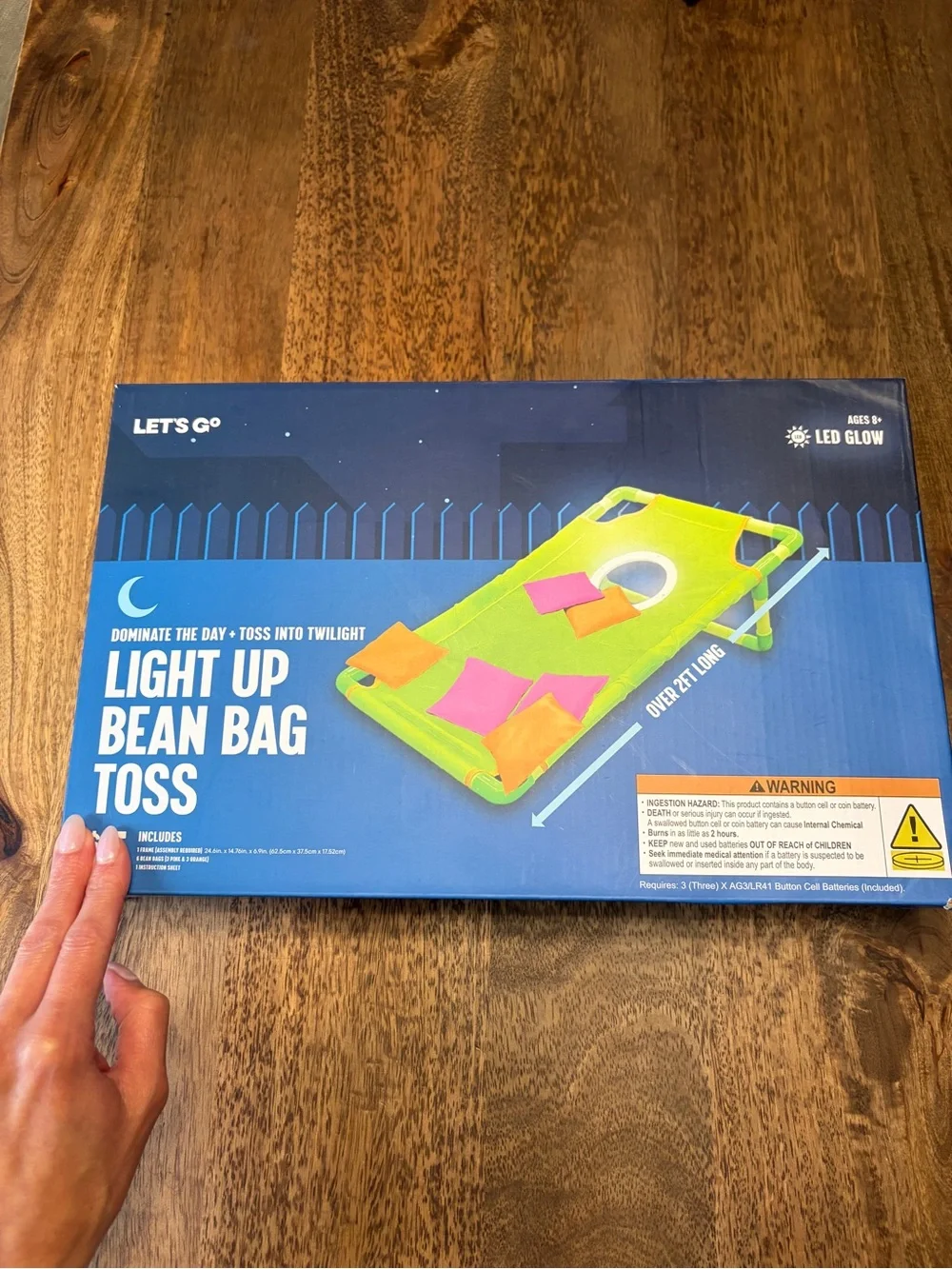 Let's Go Light Up Bean Bag Toss & TIC TAC TOE Game bundle New